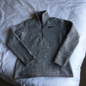 Patagonia Better Sweater Birch White 1/4 Zip - M